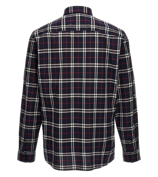 Burberry Navy Check Shirt