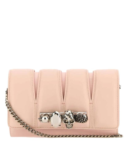 Pink Leather The Slash Shoulder Bag