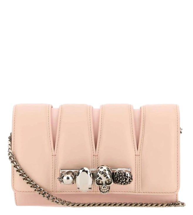 Pink Leather The Slash Shoulder Bag