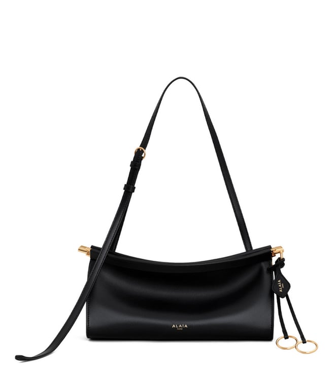 Black Le Click East West Small Shoulder Bag