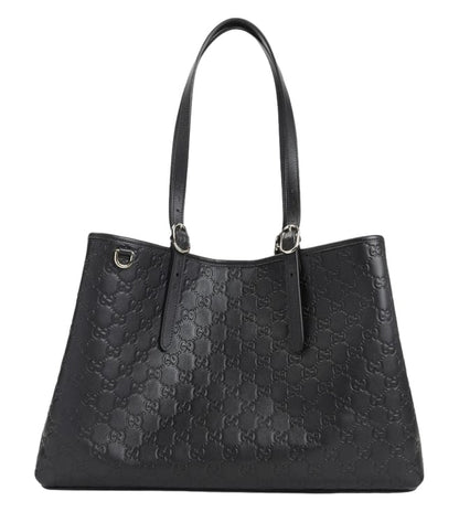 Black Gg Emblem Large Tote