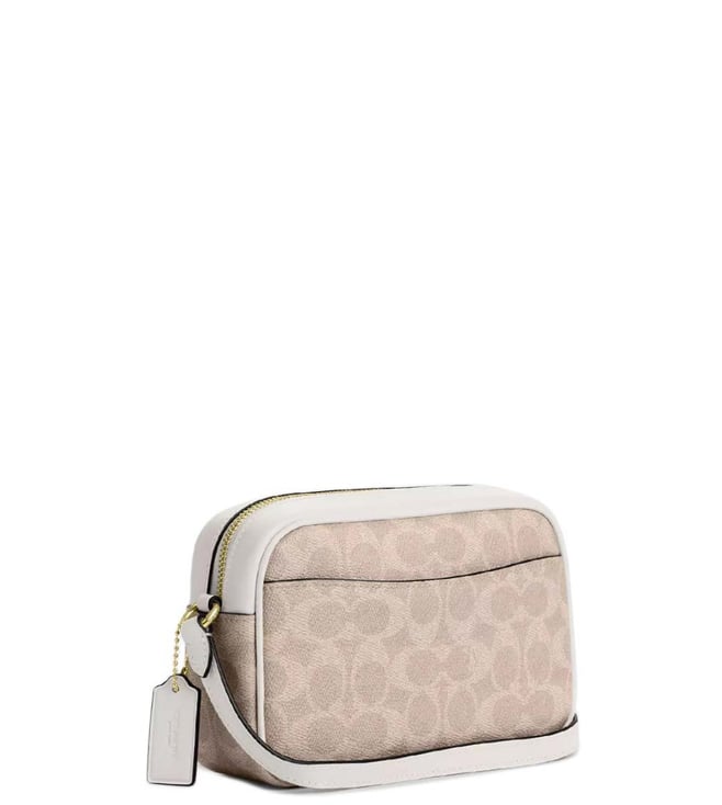 Beige Jamie Logo Mini Cross Body Bag