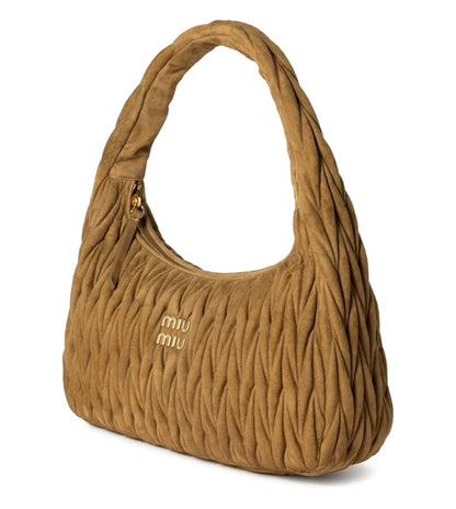 Brown Wander Matelasse Hobo Bag