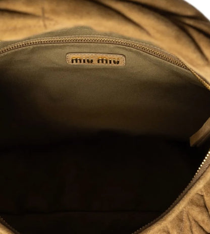 Brown Wander Matelasse Hobo Bag