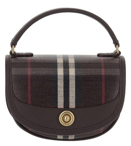 Burberry Mahogany Multicolor Highlands Mini Cross Body Bag