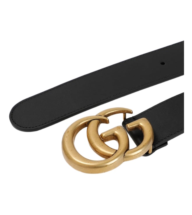 Black Logo Buckle Belt