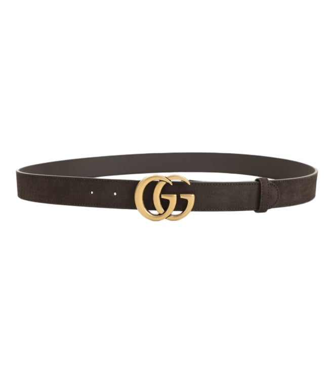 Brown Logo Buckle Belt