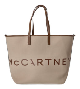 STELLA MCCARTNEY Beige Logo Tote