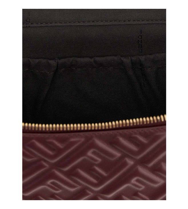 Burgundy FF Crossbody Bag