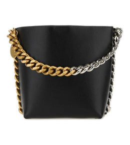 STELLA MCCARTNEY Black Frayme Bucket Bag