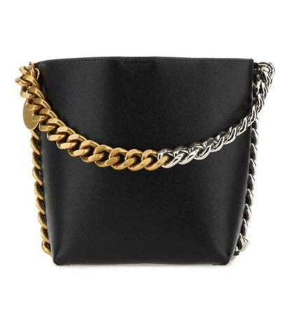 STELLA MCCARTNEY Black Frayme Bucket Bag