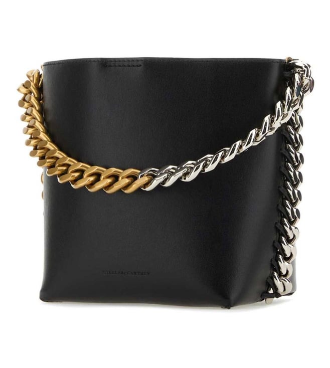 STELLA MCCARTNEY Black Frayme Bucket Bag