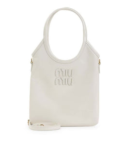 White Logo Mini Tote