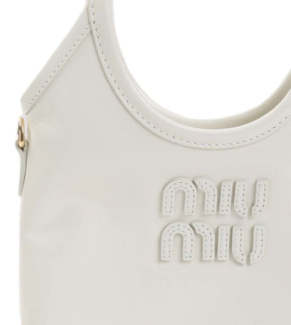 White Logo Mini Tote