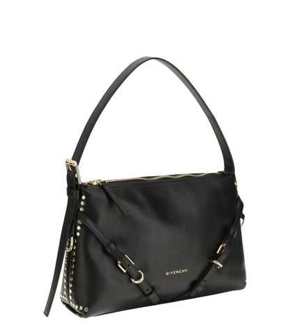 GIVENCHY Black Voyou Medium Shoulder Bag