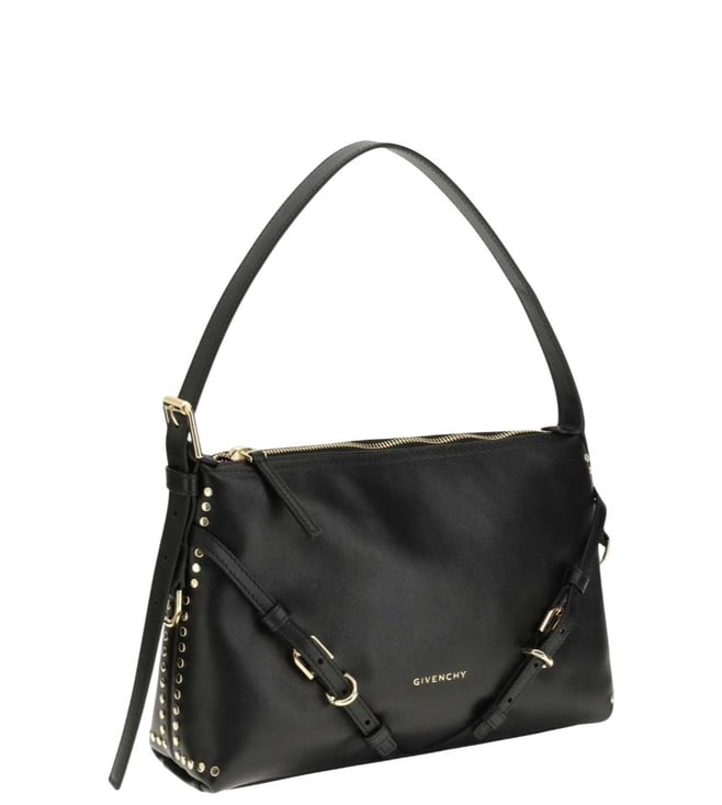 GIVENCHY Black Voyou Medium Shoulder Bag