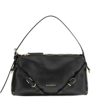 GIVENCHY Black Voyou Medium Shoulder Bag