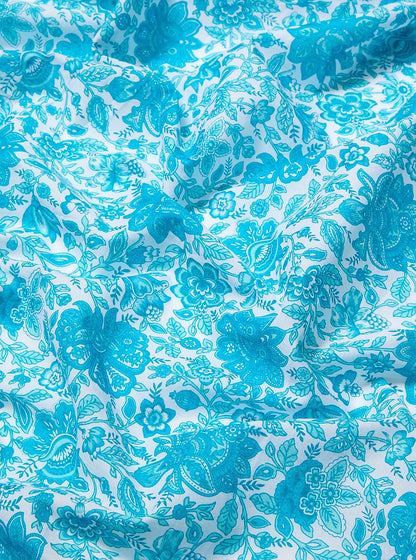Floral Print Cotton Scarf