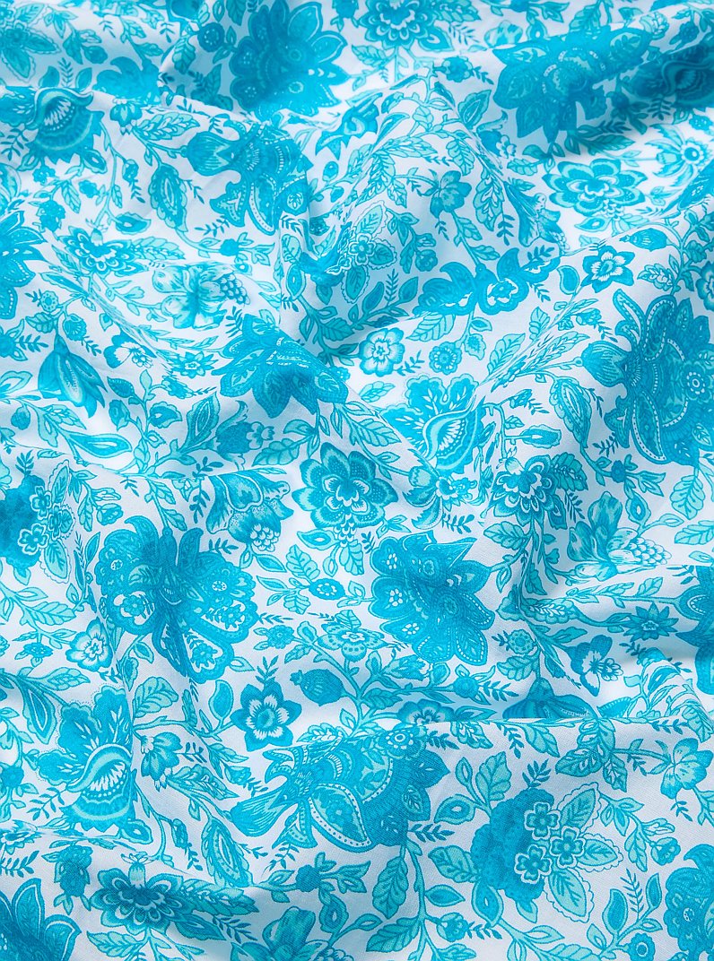 Floral Print Cotton Scarf