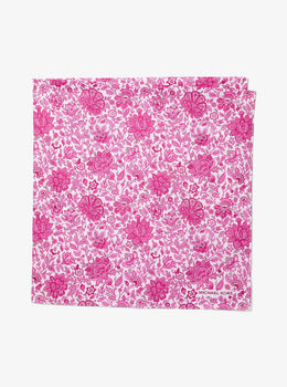 Floral Print Cotton Scarf