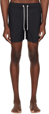 Black Monogram Swim Shorts