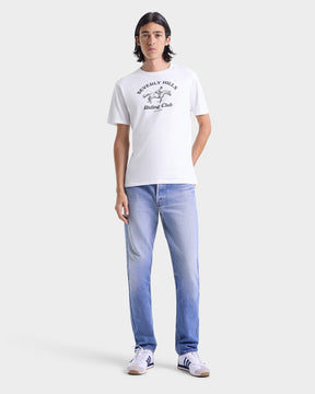 Beverly Hills Riding Club Soft T-Shirt - White/Navy