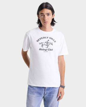 Beverly Hills Riding Club Soft T-Shirt - White/Navy