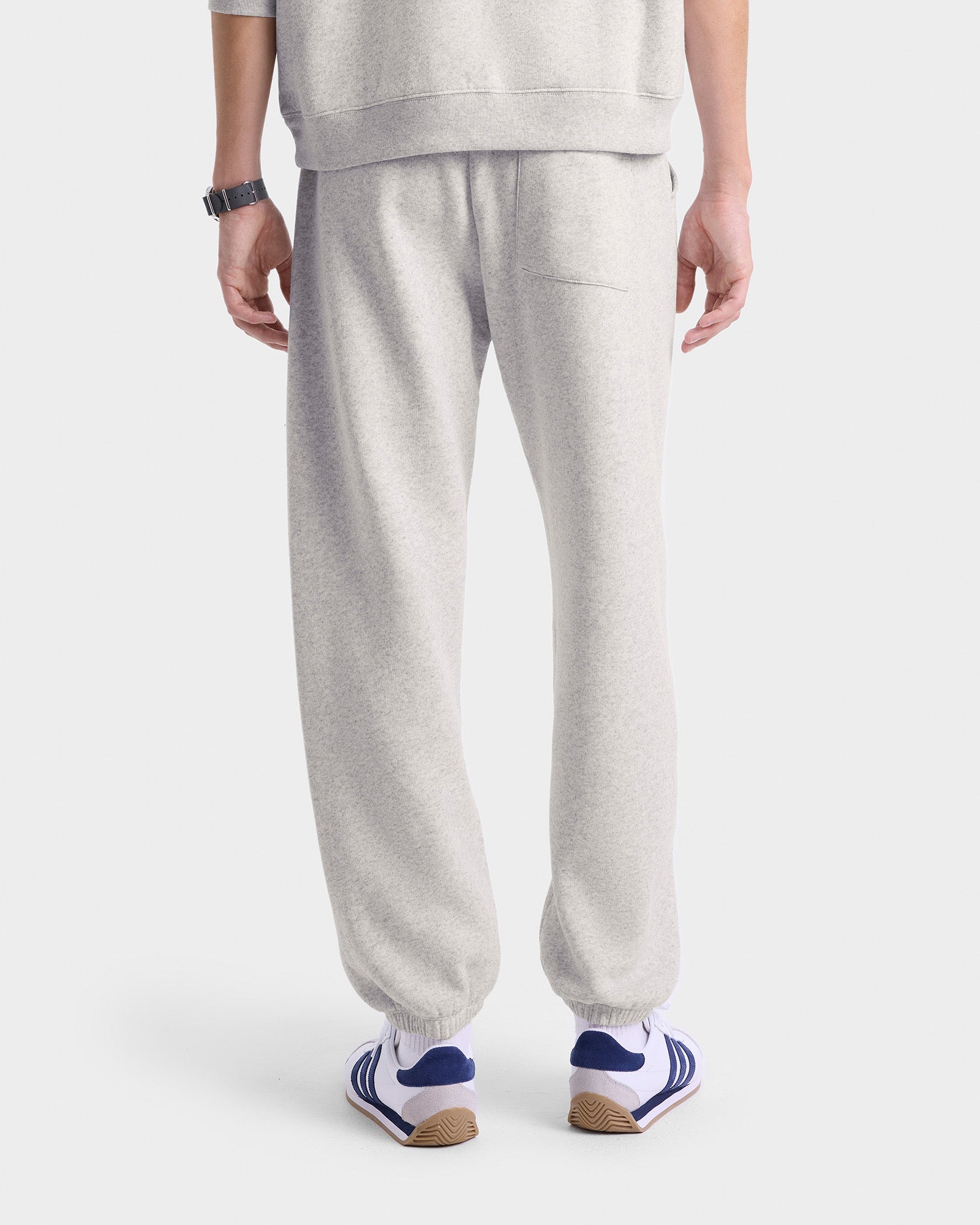 Beverly Script Soft Sweatpant - Heather Gray/Navy