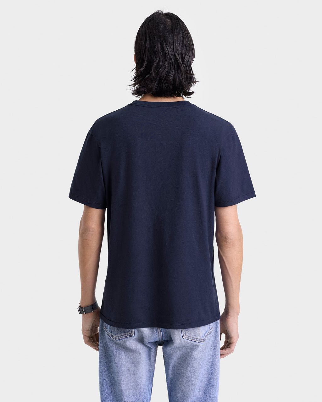 Beverly Hills Crest Soft T-Shirt - Navy/White