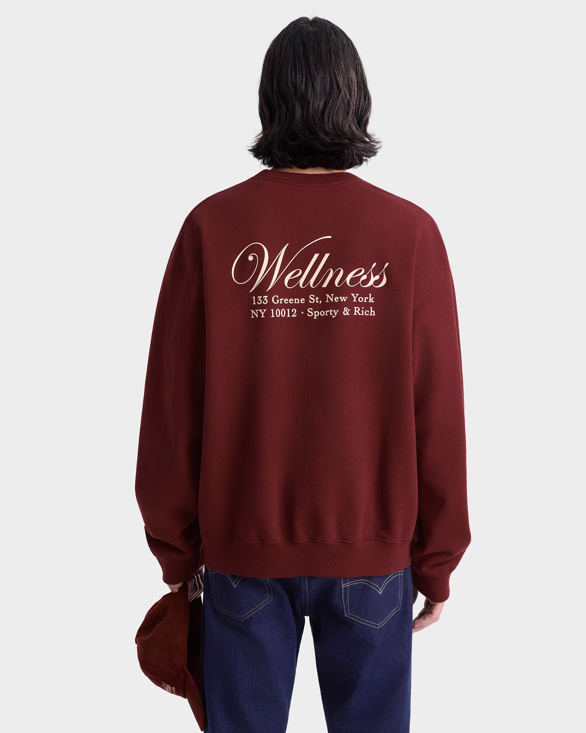 Soho Crewneck - Merlot/Cream