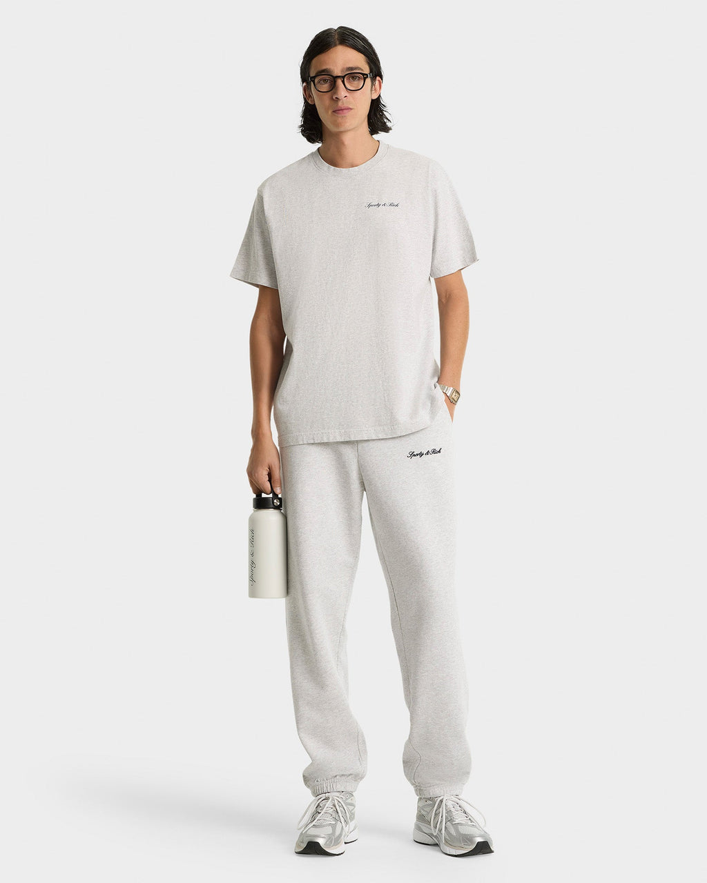 Syracuse Embroidered Sweatpant - Heather Gray/Navy