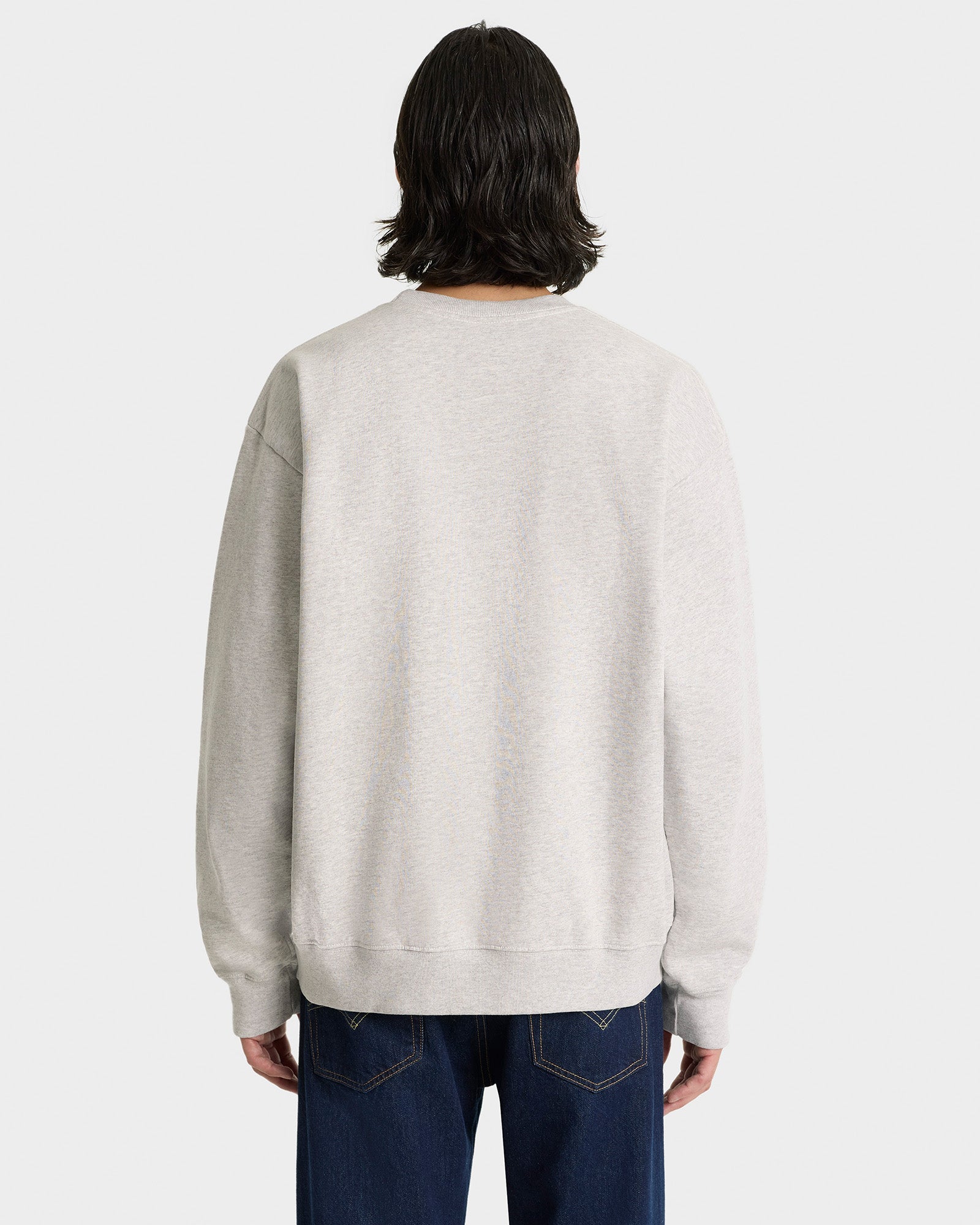 Syracuse Embroidered Crewneck - Heather Gray/Navy