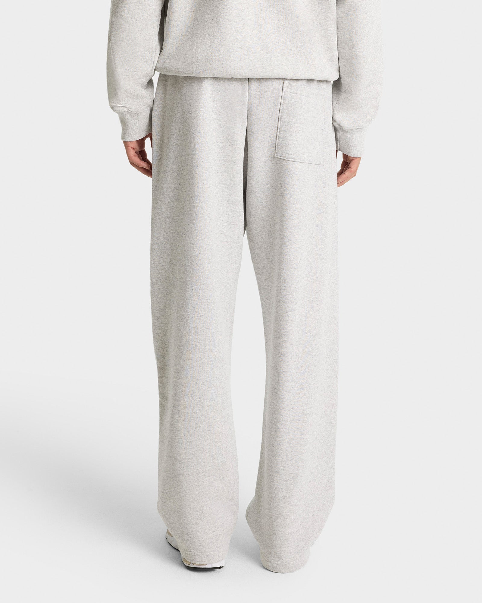Syracuse Embroidered Wide Sweatpant - Heather Gray/Navy