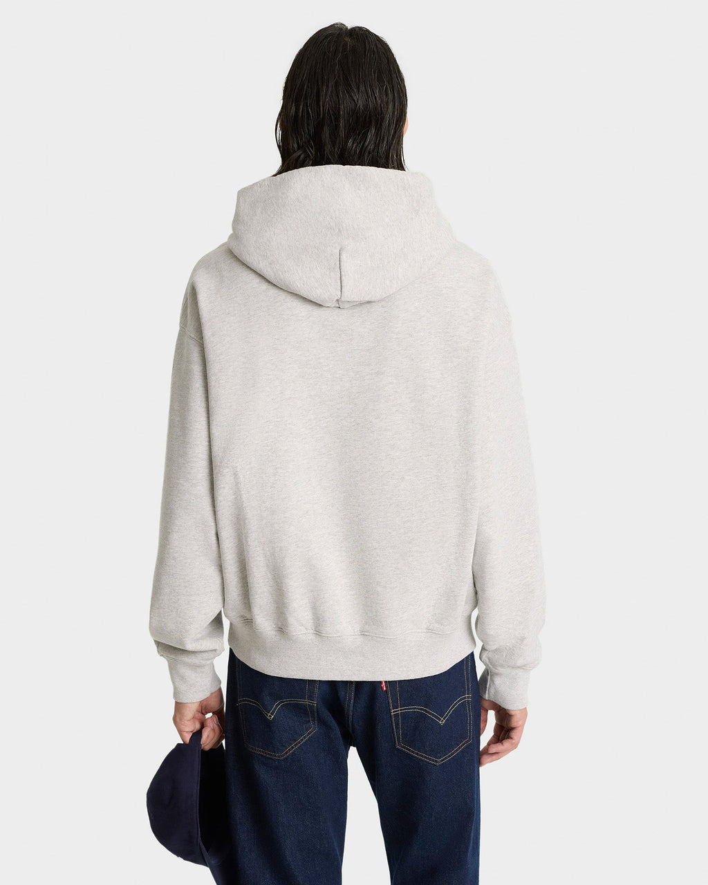 Syracuse Embroidered Hoodie - Heather Gray/Navy