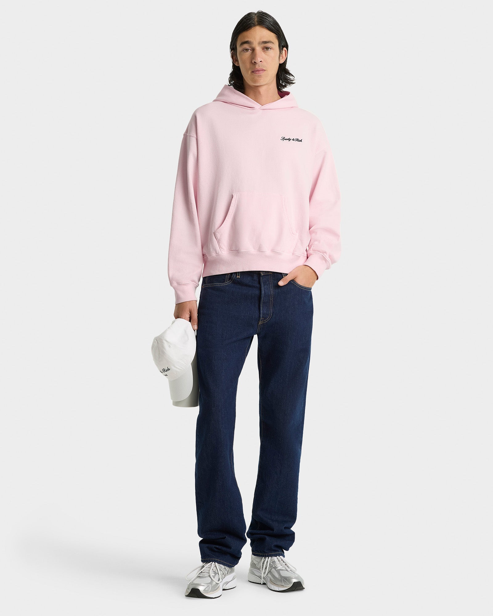 Syracuse Embroidered Hoodie - Pink Dolphin