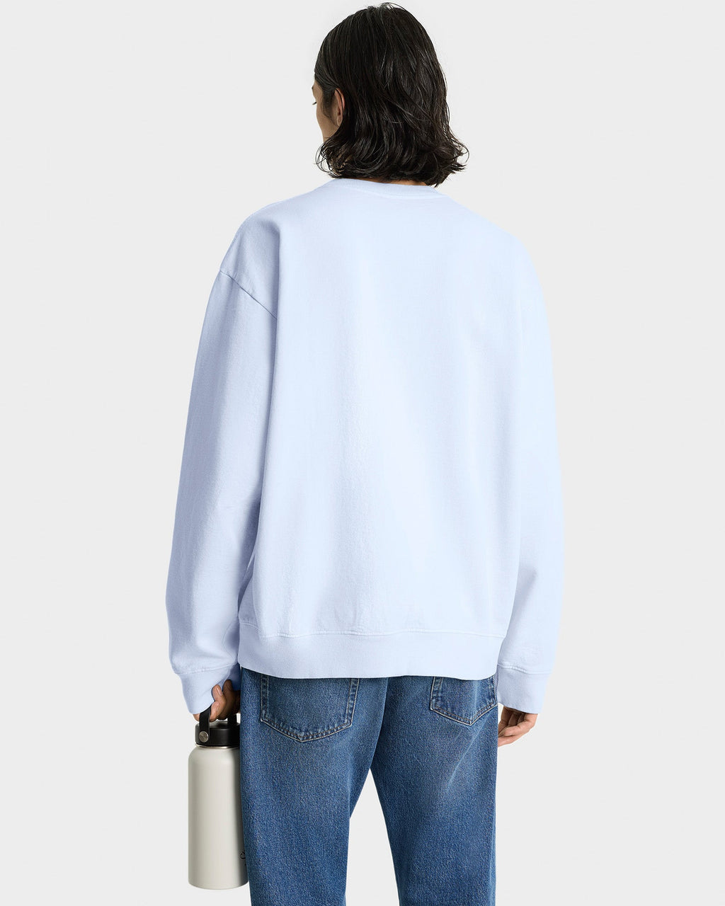 Syracuse Embroidered Crewneck - Ciel/Navy