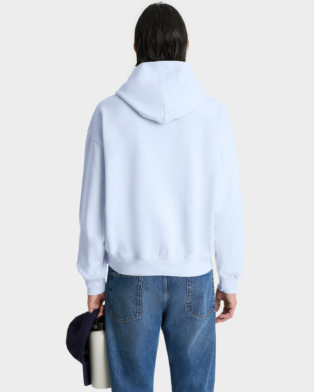 Syracuse Embroidered Hoodie - Ciel/Navy