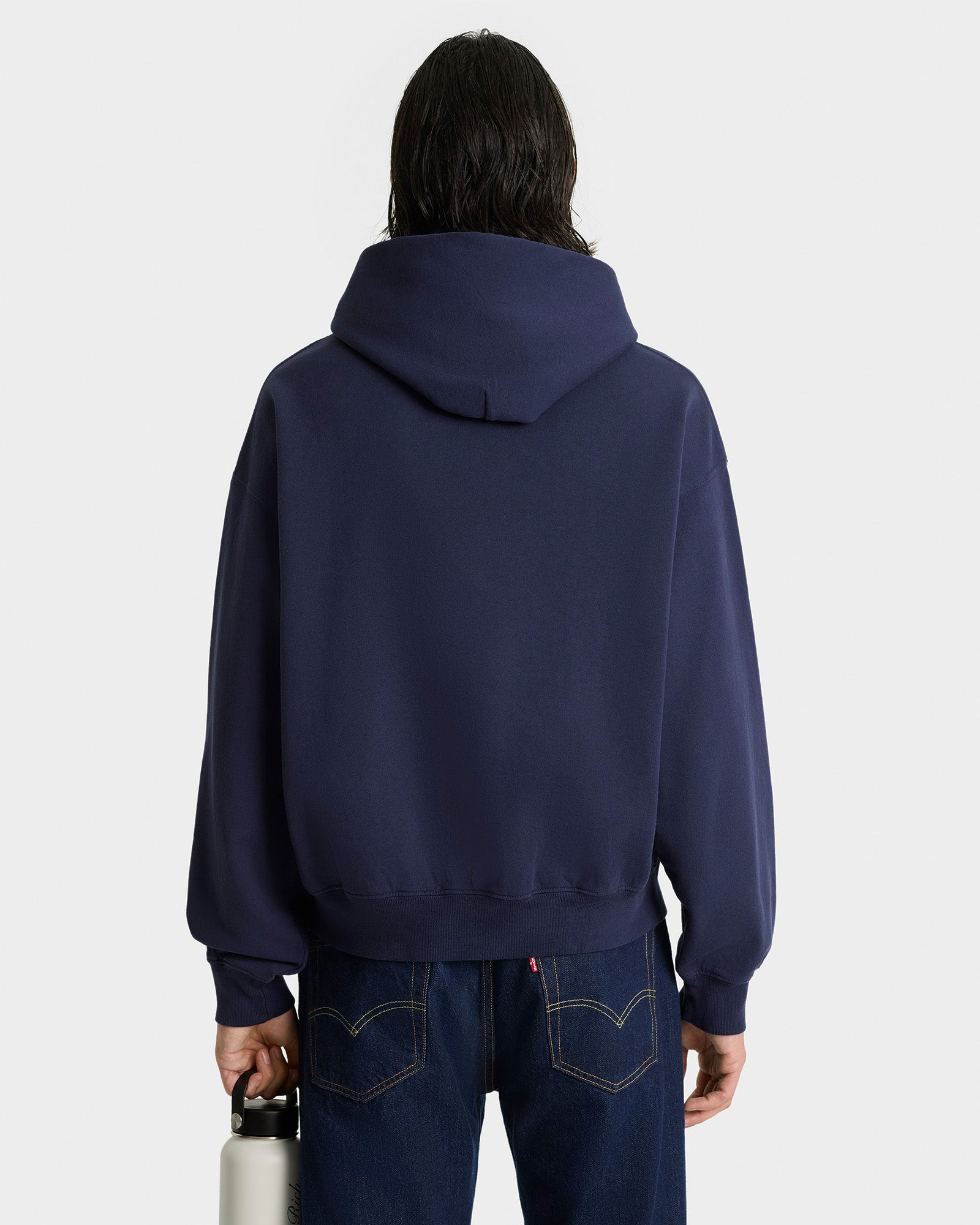 Syracuse Embroidered Hoodie - Navy/White