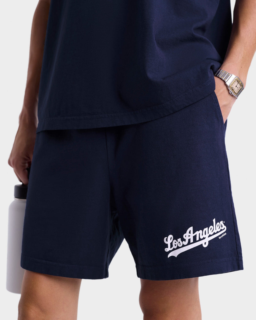 Dodgers Gym Short - Navy/White