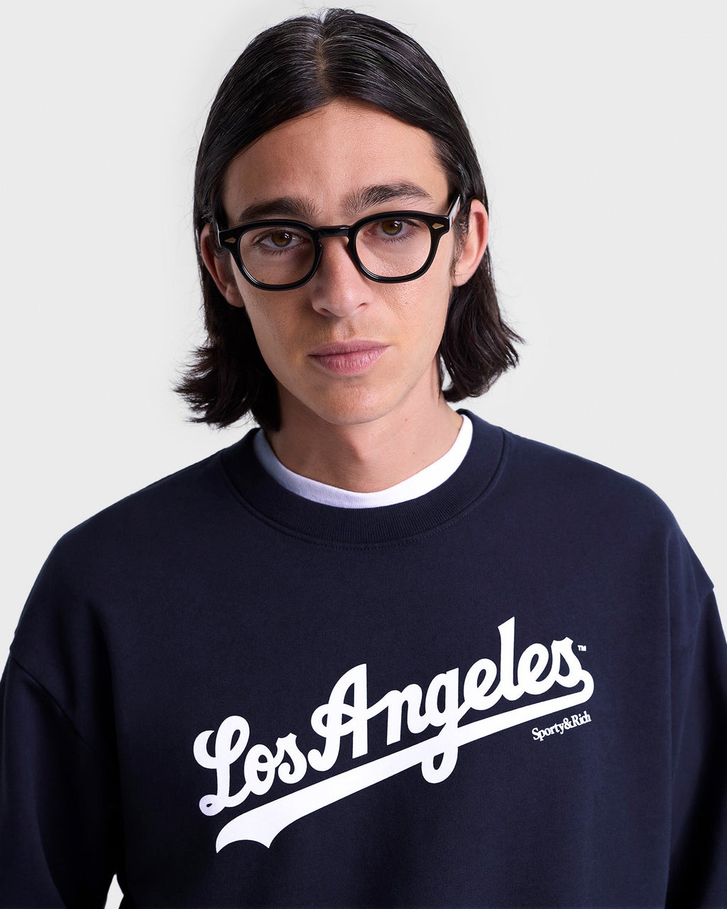 Dodgers Crewneck - Navy/White