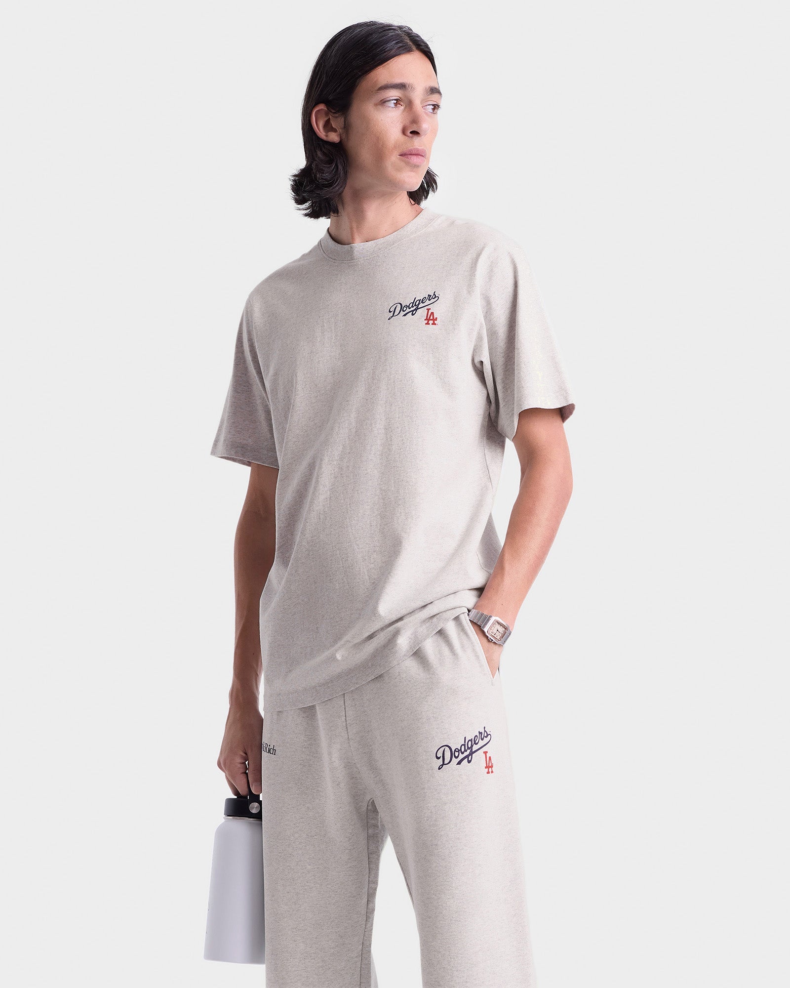 Dodgers Serif Sweatpant - Heather Gray/Navy