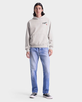 Dodgers Serif Hoodie - Heather Gray/Navy