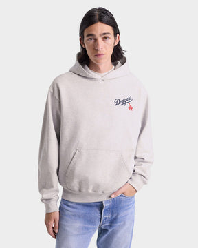 Dodgers Serif Hoodie - Heather Gray/Navy