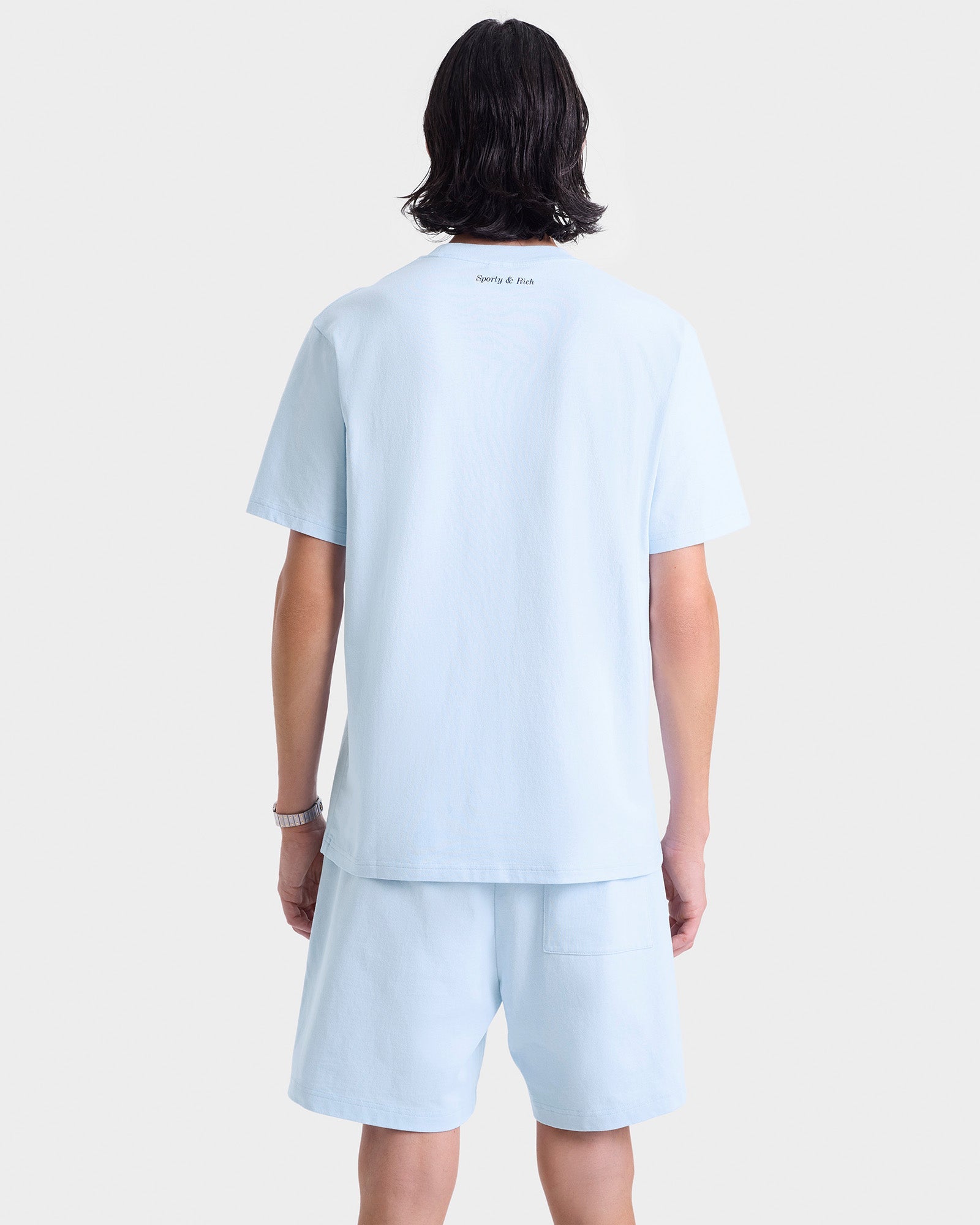 Eden Crest T-Shirt - Ciel/Navy