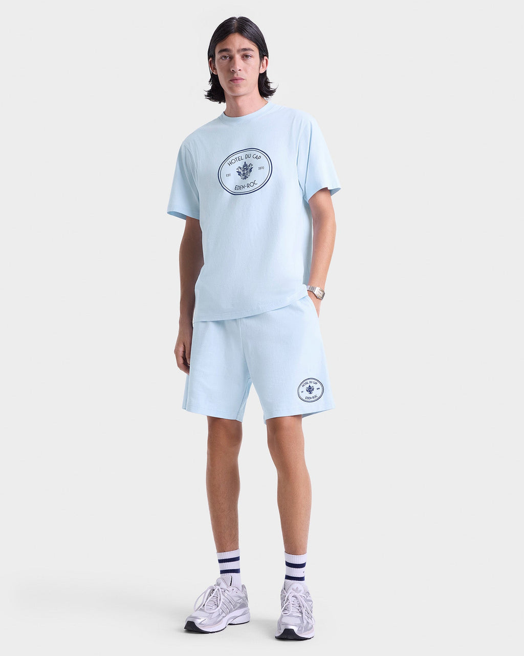 Eden Crest Gym Short - Ciel/Navy