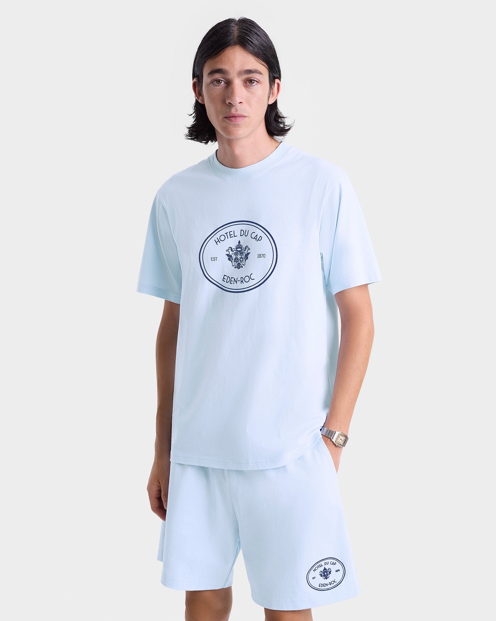 Eden Crest Gym Short - Ciel/Navy