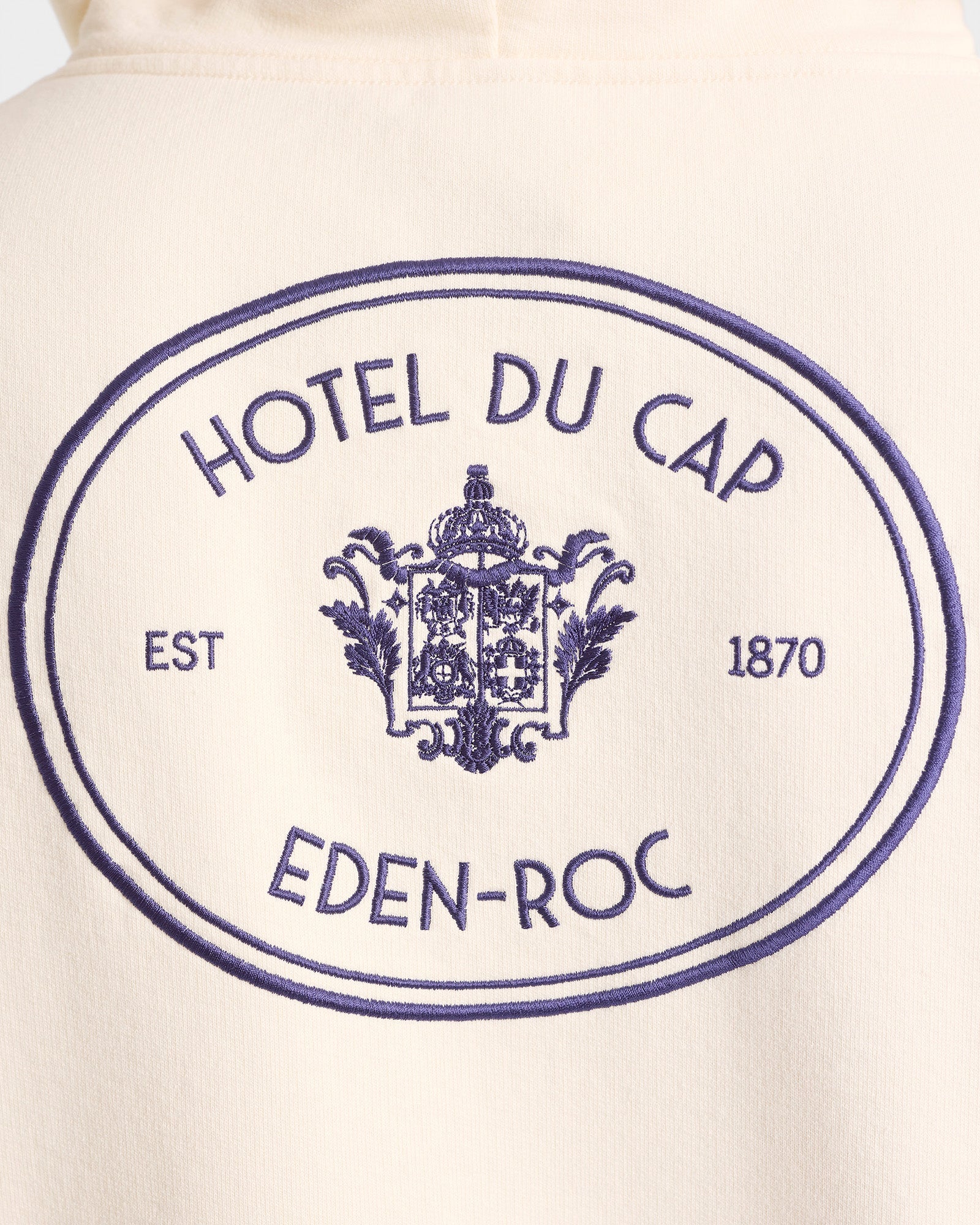 Eden Crest Hoodie - Cream/Navy