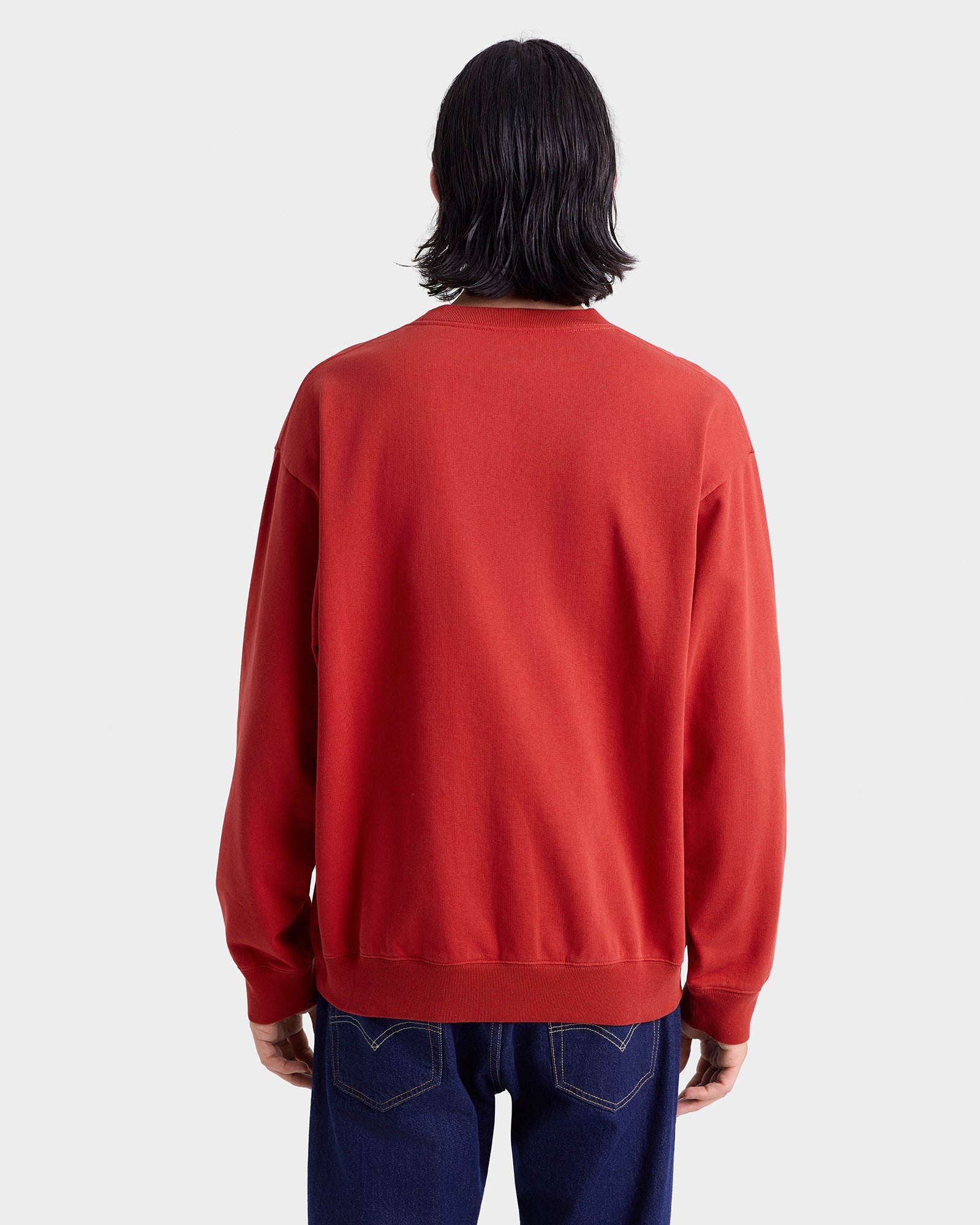 S&R Ivy Crewneck - Ruby/Navy