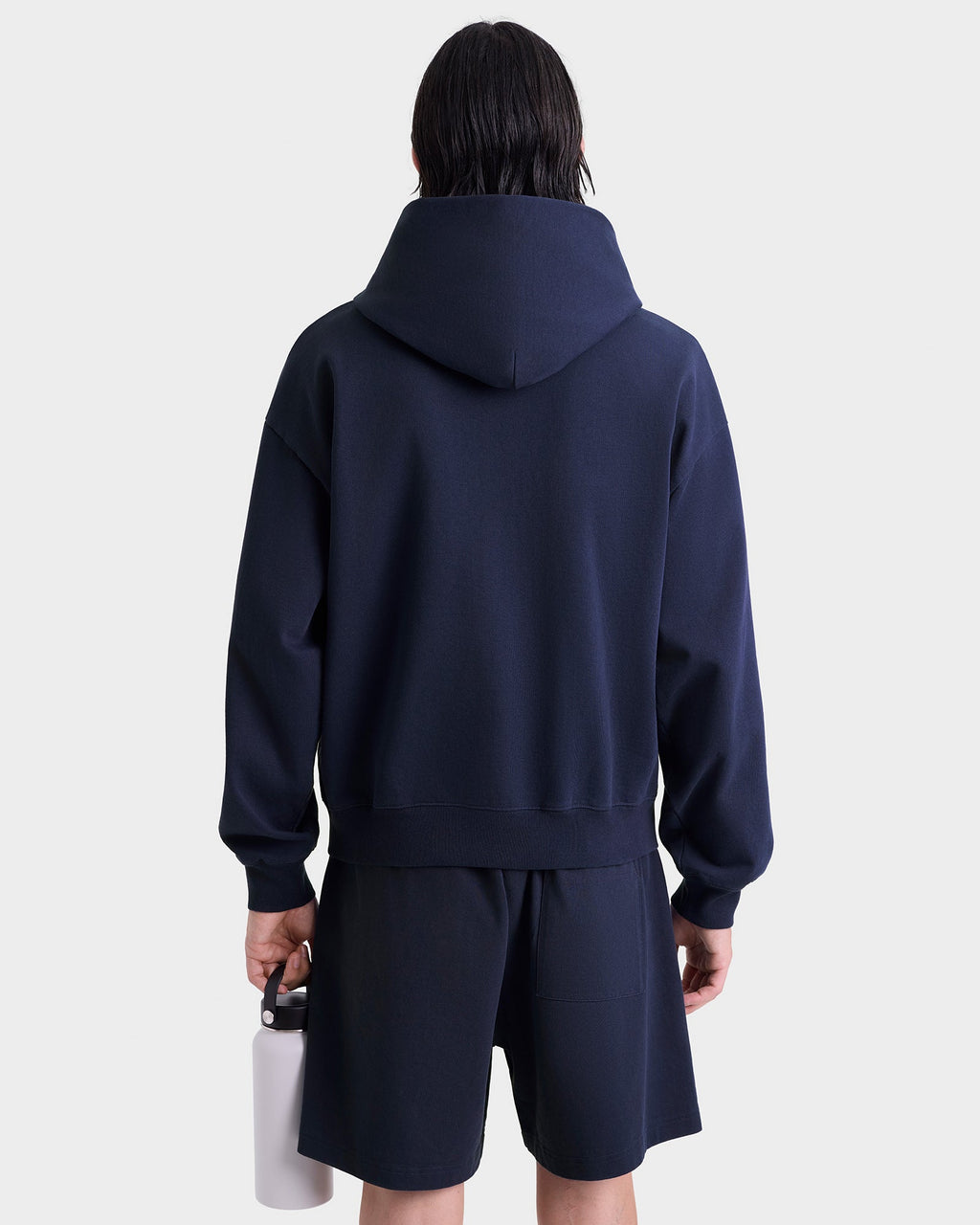 S&R Ivy Zip Hoodie - Navy/White