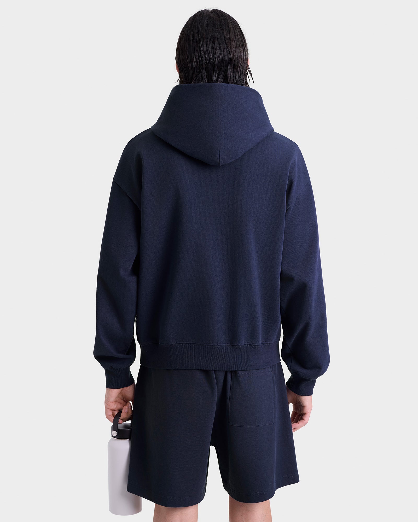 S&R Ivy Zip Hoodie - Navy/White